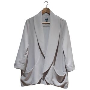 Paraphrase Women's Blazer Jacket Beige Open Unstructured Size XL